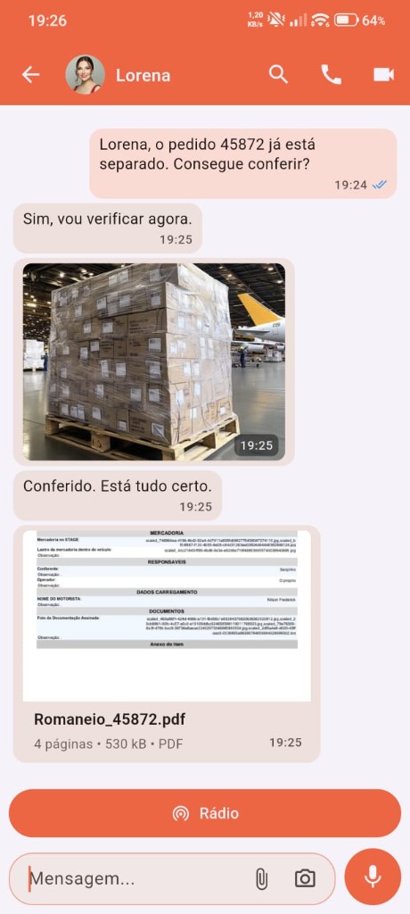 Mensagens no Talko